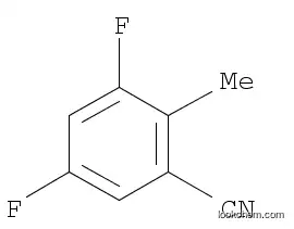 Molecular Structure of 1003708-74-4 (3,5-Difluoro-2-Methylbenzonitrile)